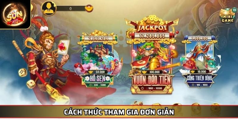 Bắn Cá Tây Du Ký SUNWIN – Trải Nghiệm Phần Thưởng Cực Khủng 3 Cách thức tham gia đơn giản