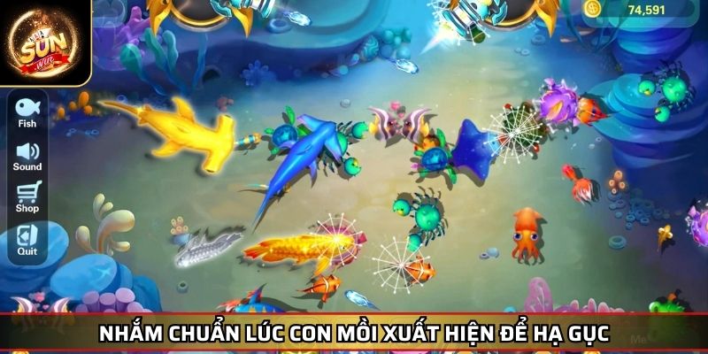 Mẹo Chơi Bắn Cá Bỏ Túi Bí Kíp Chinh Phục Game Rinh Tiền Tỷ 3 Nhắm chuẩn lúc con mồi xuất hiện để hạ gục